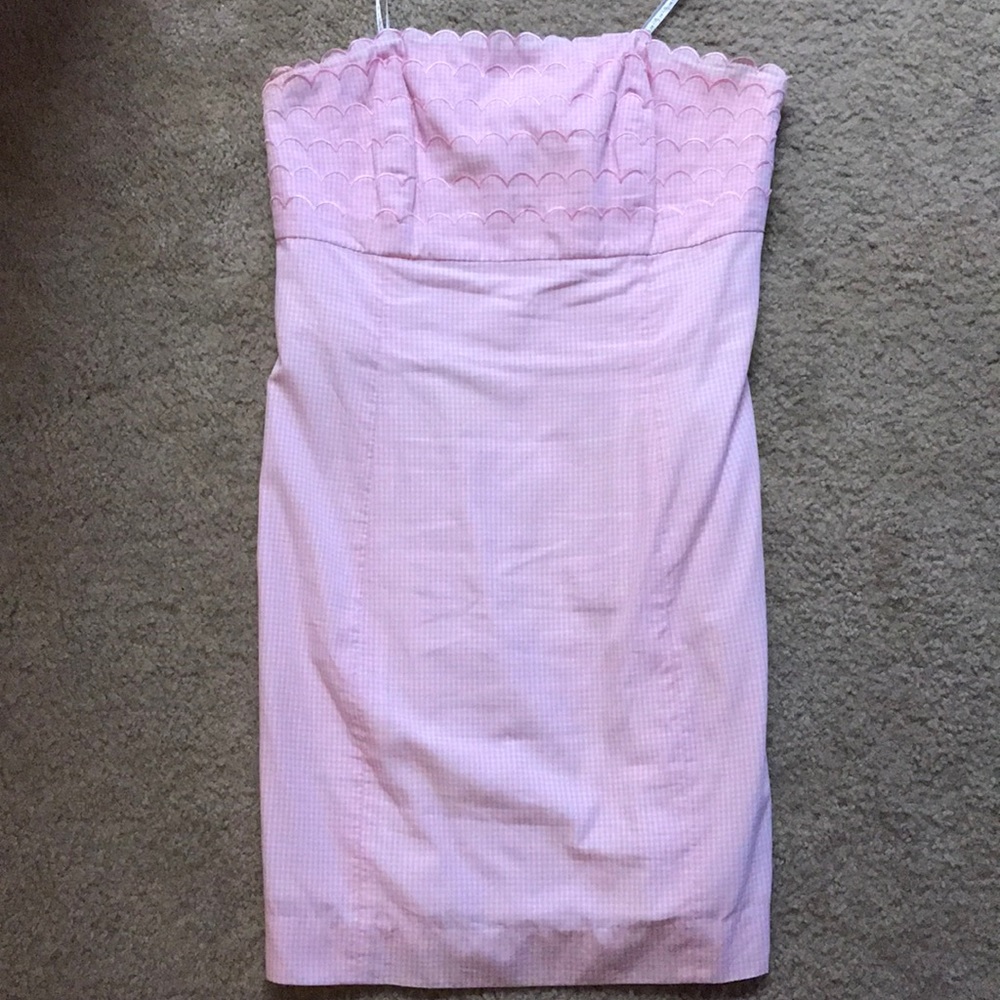Lilly Pulitzer Light Pink Gingham Sundress